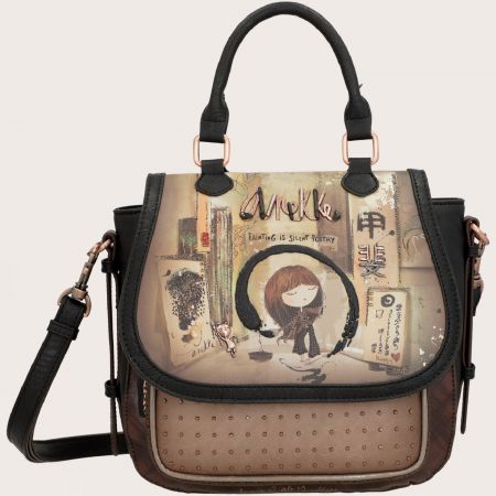 Стилна дамска чанта ANEKKE с къса и дълга дръжка ch37715-217