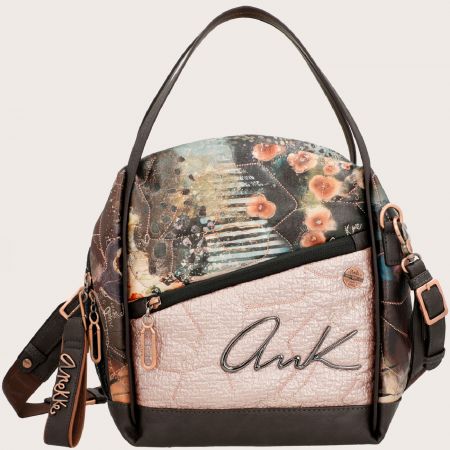 Атрактивна дамска чанта с флорални мотиви ANEKKE ch37731-231
