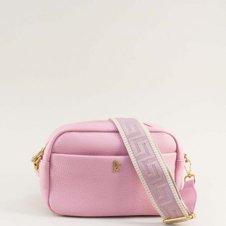Ежедневна дамска чанта през рамо в розов цвят ch3839rz