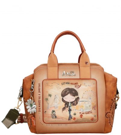 Дизайнерска чанта Anekke Peace&Love с текстилна дълга дръжка ch38801-192
