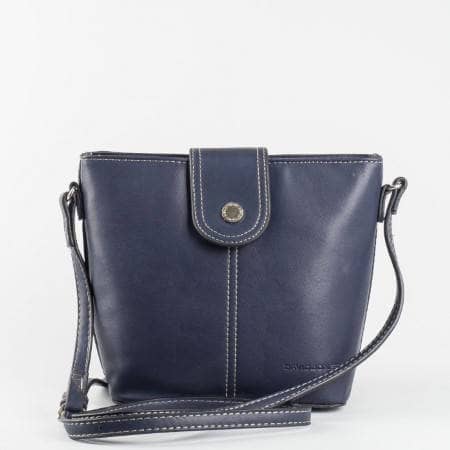 Синя ежедневна дамска чанта за през рамо David Jones ch3932-3s
