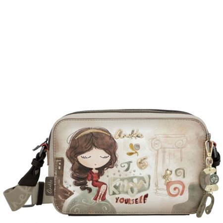 Малка дамска дизайнерска чанта за през рамо ANEKKE с атрактивен принт ch42703-447