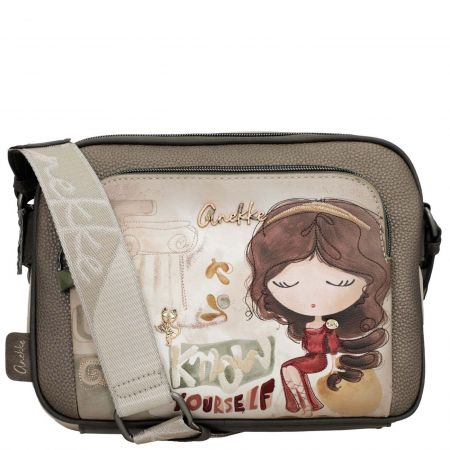 Атрактивна дамска чанта с цветен принт и три самостоятелни  отделения ANEKKE ch42703-516