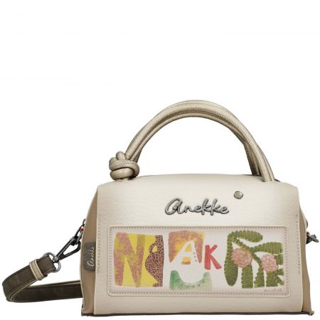 Модерна дамска чанта ANEKKE Amphora с ефектна къса дръжка и атрактивен принт ch42711-413