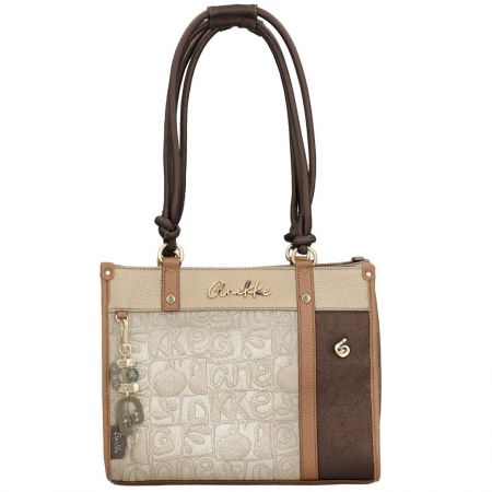 Тренд дамска чанта с модерен дизайн и метален аксесоар ANEKKE Amphora ch42712-182