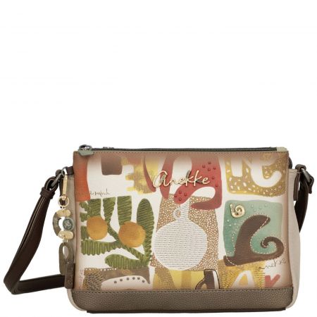 Дамска чанта за  през рамо с щампа Amphora и заден джоб ch42713-184