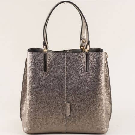  Дамска  ежедневна чанта в бронзов цвят ch447brz