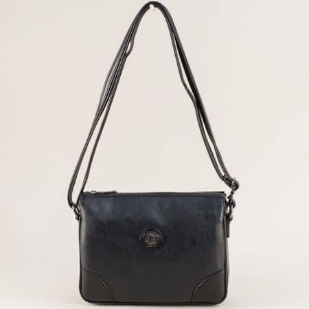 Дамска чанта в черен цвят с дълга дръжка  ch4716ch