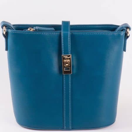 Изчистена синя дамска чанта David Jones ch5219-2s
