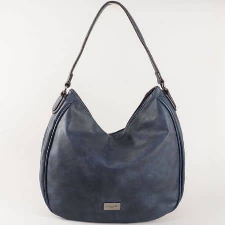 Синя дамска чанта тип торба David Jones ch5245-3s