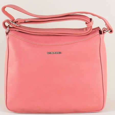 Дамска чанта- DAVID JONES с дълга дръжка в розово ch5501-1br
