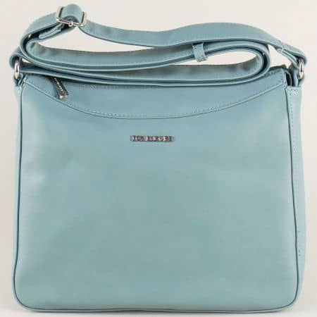 Дамска чанта- DAVID JONES с дълга дръжка в синьо ch5501-1s