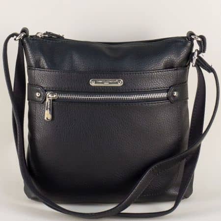 Черна дамска чанта- DAVID JONES с дълга дръжка ch5535-2ch