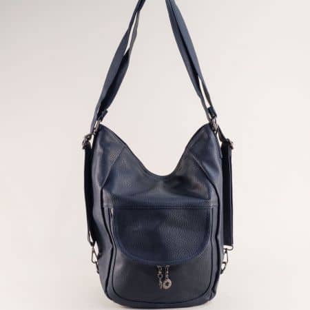 Ежедневна дамска чанта в син цвят ch555s