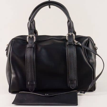 Френска дамска чанта в черен цвят с органайзер ch5633-1ch