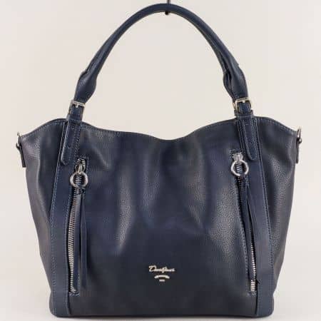 Дамска чанта- DAVID JONES в тъмно син цвят ch5840-2s