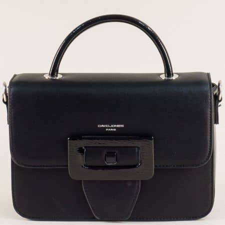 Малка дамска чанта с твърда структура в черен цвят ch5927-2ch