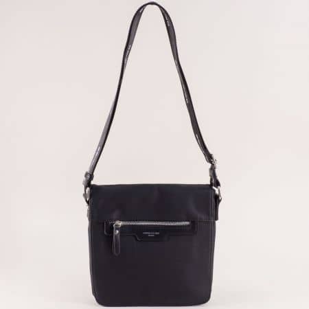 Дамска чанта в черен цвят с дълга дръжка- DAVID JONES ch5980-2ch