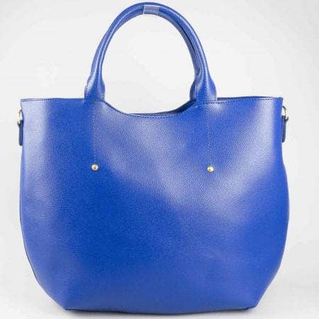 Стилна синя дамска чанта с модерна визия  ch625s