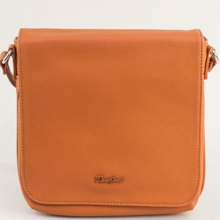 Ежедневна дамска чанта за през рамо в кафяв цвят ch6511-2k
