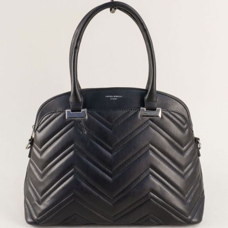 Черна дамска чанта за всеки ден с една преграда ch6615-1ch