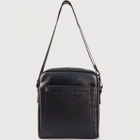 Мъжка чанта с дълга дръжка на френския производител David Jones в черен цвят ch686601ch
