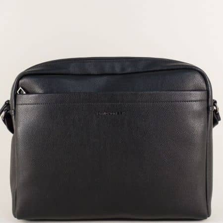 Черна мъжка чанта- DAVID JONES с дълга дръжка ch695502ch