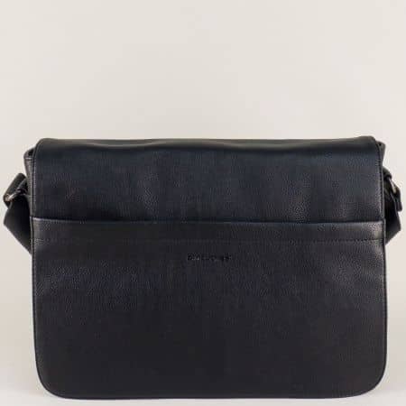 Черна мъжка чанта-  DAVID JONES с две прегради ch695503ch