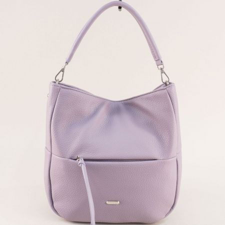 Дамска чанта на DAVID JONES тип торба в лилав цвят  ch6958-1l