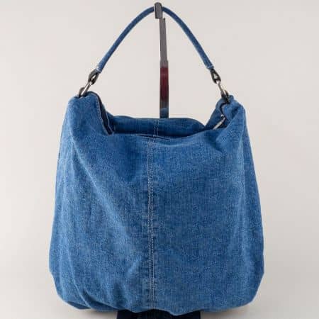 Синя дамска чанта, тип торба- БЪЛГАРИЯ ch700ds