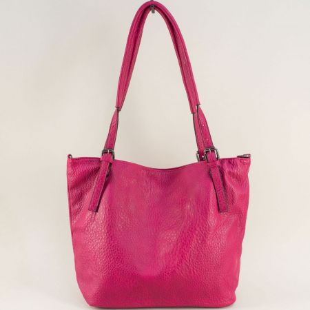 Ежедневна дамска чанта в цикламен цвят  ch8429ck