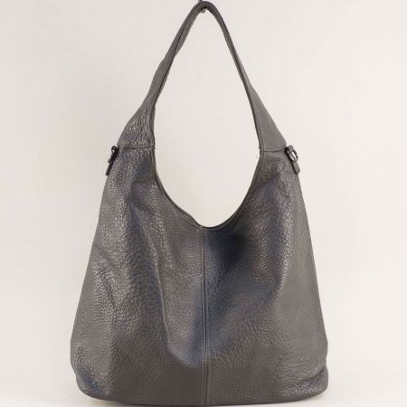 Дамска чанта с младежка визия в сив цвят ch8526sv