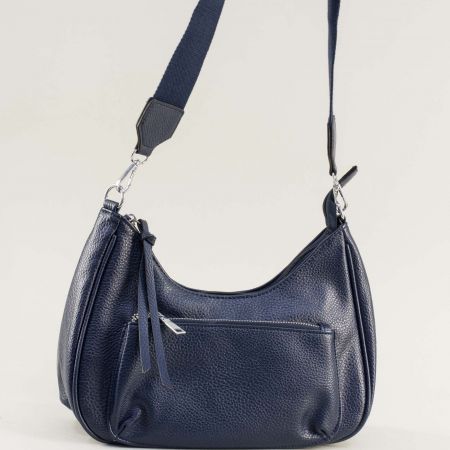 Черна дамска чанта от еко кожа с презрамка  ch8777ts