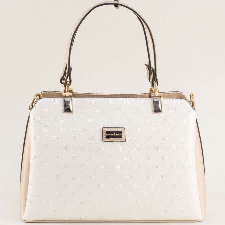 Дамска чанта за стилни дами в бял цвят  ch972bj