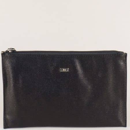 Черна дамска чанта с перлен блясък- DAVID JONES cm3413ch