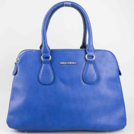 Ежедневна дамска чанта в син цвят френския производител David Jones  cm3001s