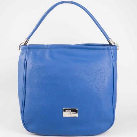 Атрактивна синя дамска чанта David Jones от еко кожа cm3006s