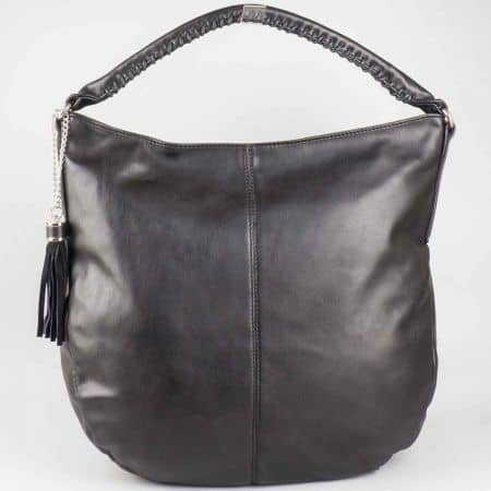 Стилна черна дамска чанта David Jones cm3011ch
