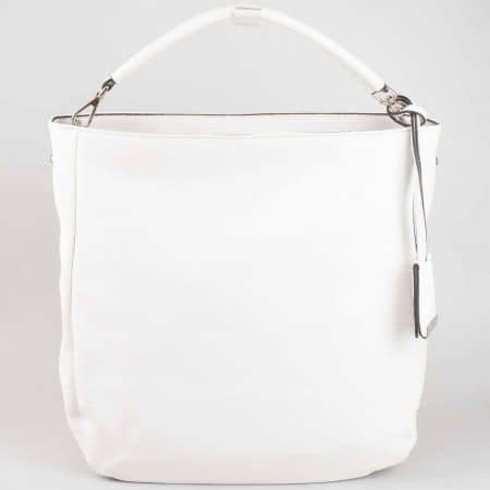 Ежедневна бяла дамска чанта David Jones cm3015b