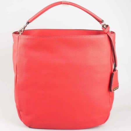 Уникална червена дамска чанта David Jones cm3015chv