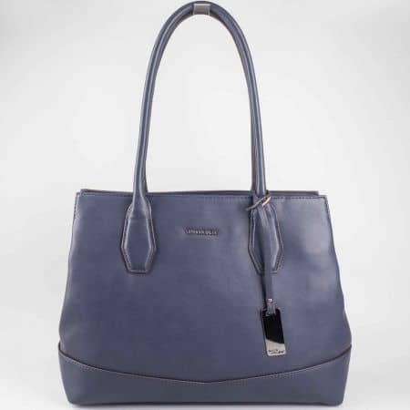 Красива синя дамска чанта David Jones с изчистен дизайн  cm3023s