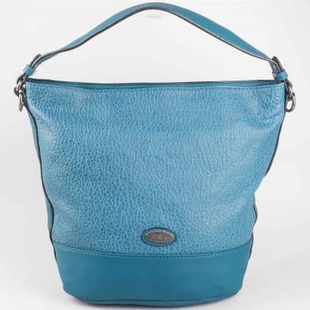 Атрактивна синя дамска чанта David Jones с изчистен дизайн cm3047s