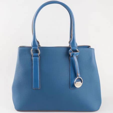 Дамска кокетна чанта за всеки ден на френсския производител David Jones в син цвят cm3066s