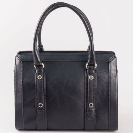 Дамска чанта за всеки ден със стилна визия на френската марка David Jones в черен цвят cm3091ch