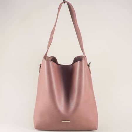 Френска дамска чанта в лилаво с органайзер cm3328l
