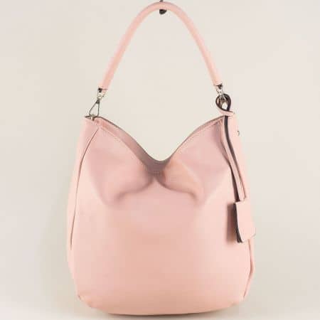 Розова дамска чанта- DAVID JONES с къса и дълга дръжка cm3405rz