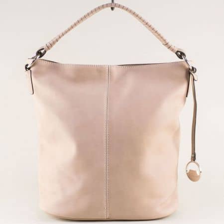 Дамска чанта, тип торба в розов цвят- DAVID JONES cm3714rz