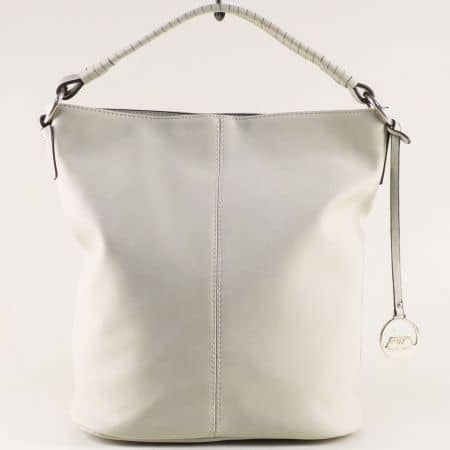 Дамска чанта, тип торба в сив цвят- DAVID JONES cm3714sv