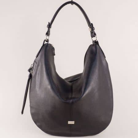Френска дамска чанта, тип торба в черен цвят cm3915ch