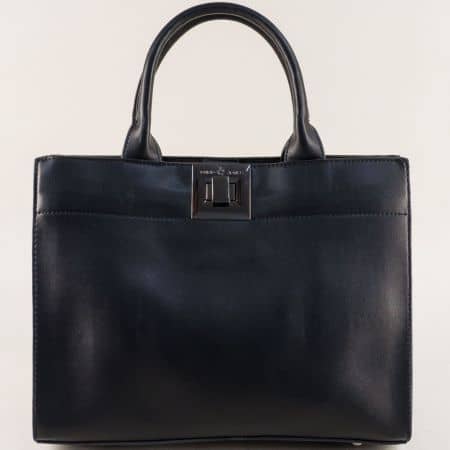 Дамска чанта с три прегради в черен цвят- DAVID JONES cm4001ch